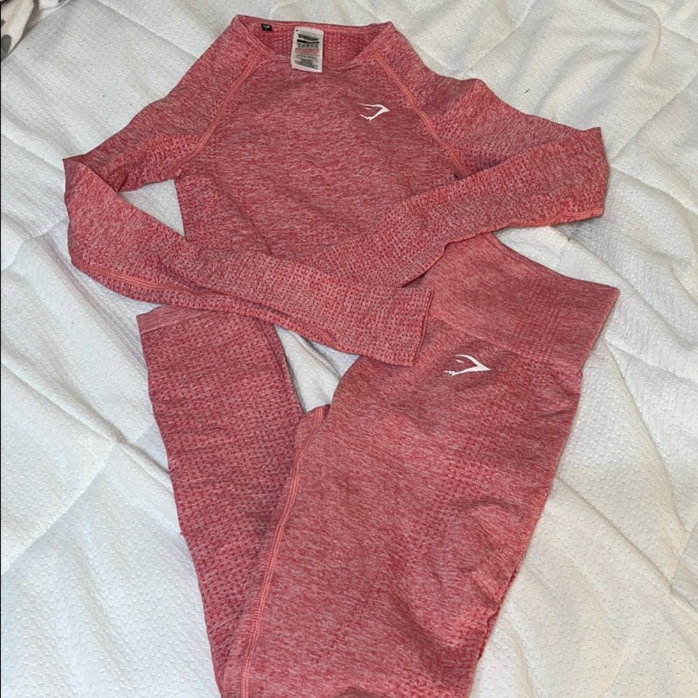 Gymshark vital seamless pink set
